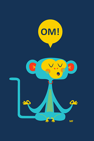 Om wallpaper for iPhone by Poolga